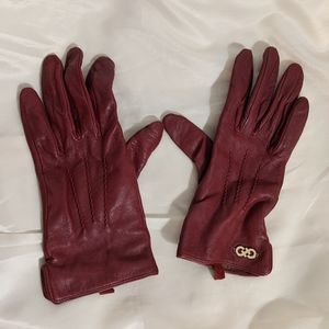 Cole Haan Leather Center Point Gloves